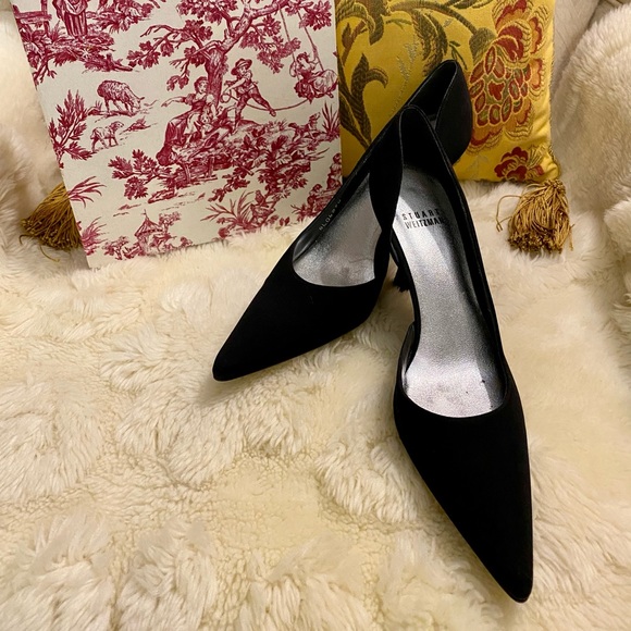 🌸 STUART WEITZMAN BLACK HEELS - Picture 2 of 15